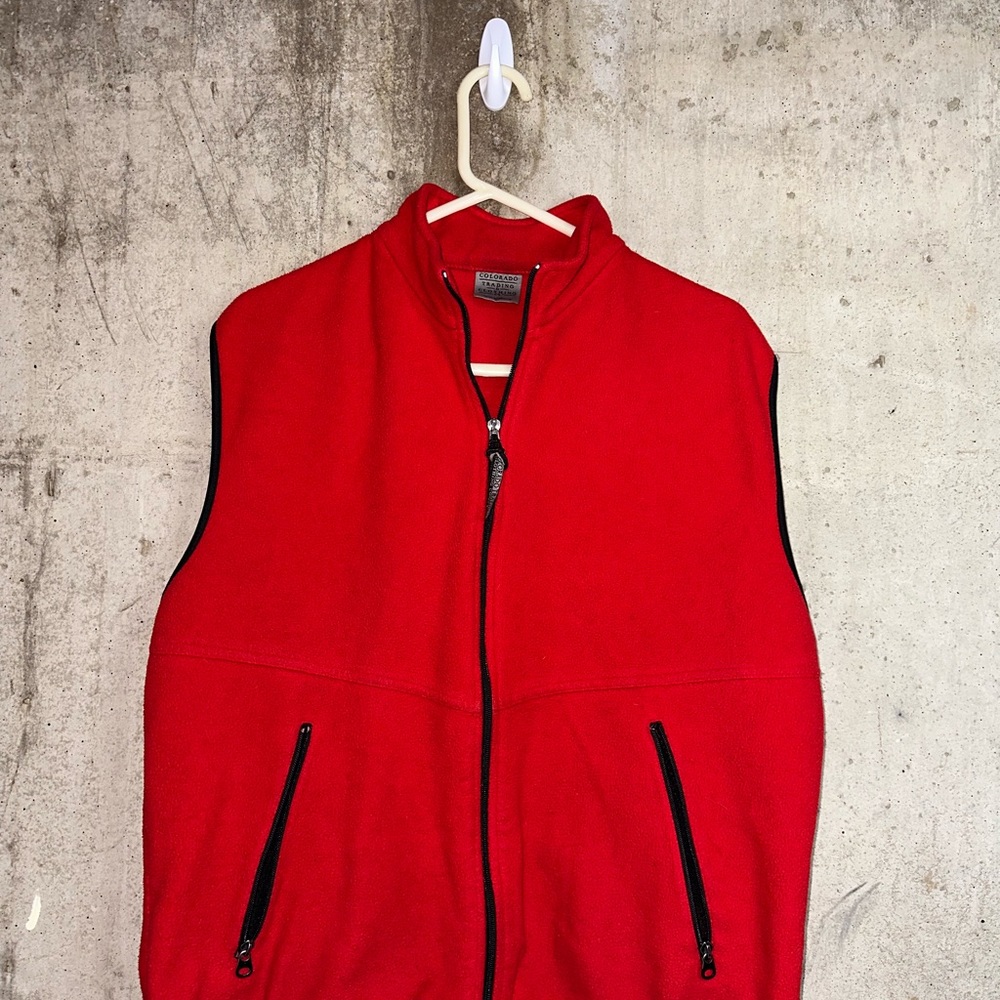 RED VINTAGE VEST